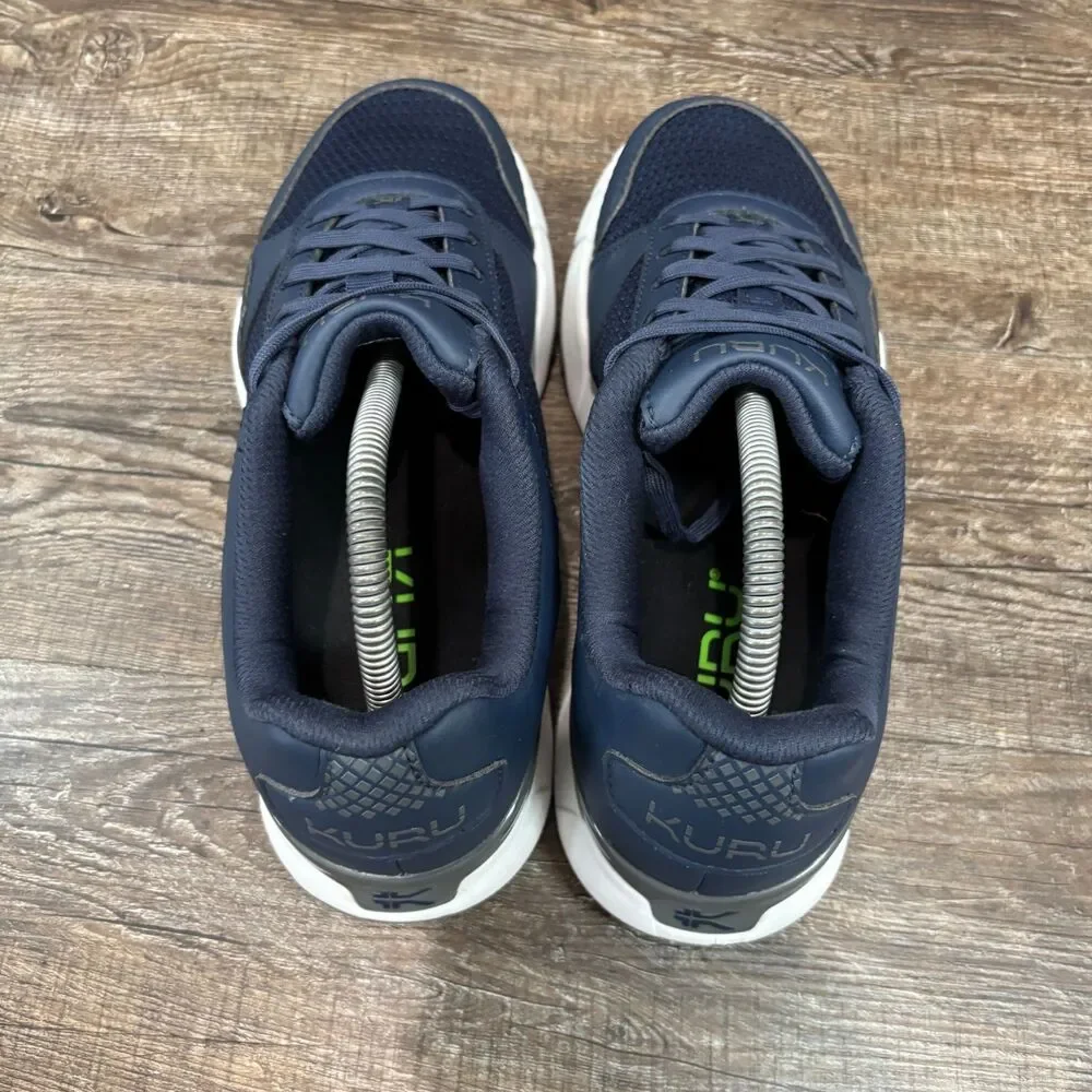 Kuru Quantum 2 Shoes Men's 8.5 Wide Indigo Blue Slate Gray Walking Running